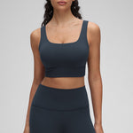 CRZ YOGA Women's U Back Sports Bra True Navy