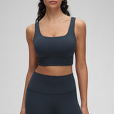 CRZ YOGA Women's U Back Sports Bra True Navy