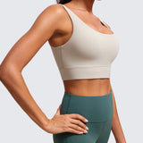 CRZ YOGA Women's U Back Sports Bra Mojave Tan