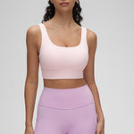 CRZ YOGA Women's U Back Sports Bra Strawberry Pink