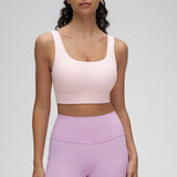 CRZ YOGA Women's U Back Sports Bra Strawberry Pink