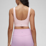 CRZ YOGA Women's U Back Sports Bra Strawberry Pink