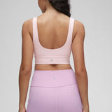 CRZ YOGA Women's U Back Sports Bra Strawberry Pink