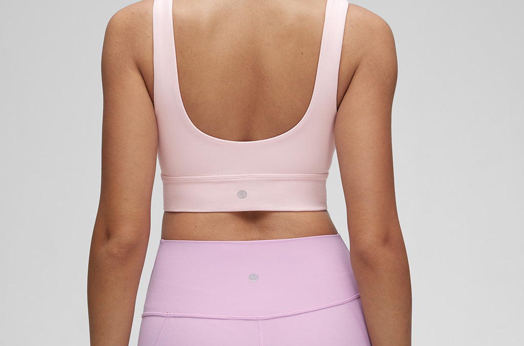 CRZ YOGA Women's U Back Sports Bra Strawberry Pink