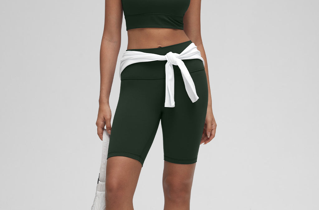 CRZ YOGA Women's U Back Sports Bra Legend Green