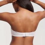 Women's Romantic Lace Strapless Bra White