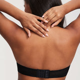 Women's Sexy Mesh Strapless Bra Black