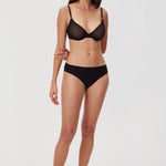 Women's Mesh Plunge Bra Black