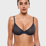 Women's Mesh Plunge Bra Twilight Blue
