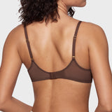 Women's Mesh Plunge Bra Hazelnut