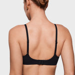 Women's Plunge Lightly Padded Demi Bra Black