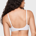 Women's Plunge Lightly Padded Demi Bra White