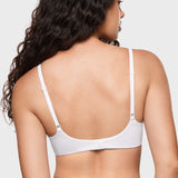 Women's Plunge Lightly Padded Demi Bra White