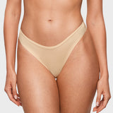 Women's V-shaped Low Rise Thongs 3 Pack Clay Brown (3pack)