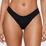 Women's V-shaped Low Rise Thongs 3 Pack Basic 6 (3pack)