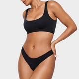 Women's V-shaped Low Rise Thongs 3 Pack Chic 7 (3pack)