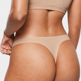 Women's V-shaped Low Rise Thongs 3 Pack Clay Brown (3pack)