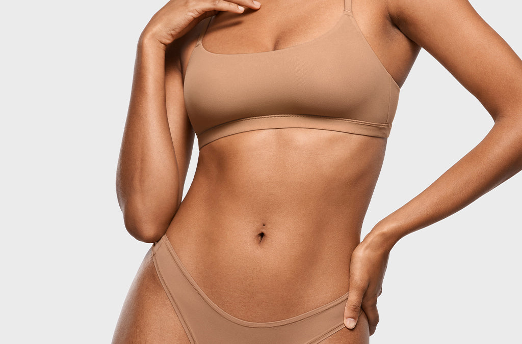 Women's V-shaped Low Rise Thongs 3 Pack Wheat (3pack)