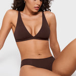 Women's Smooth High Cut Cheeky Briefs 3 Pack Basic 5 (3pack)