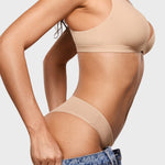 Women's Smooth High Cut Cheeky Briefs 3 Pack Wheat (3pack)