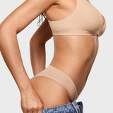 Women's Smooth High Cut Cheeky Briefs 3 Pack Wheat (3pack)