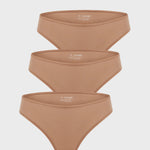 Women's Smooth High Cut Cheeky Briefs 3 Pack Gravel (3pack)