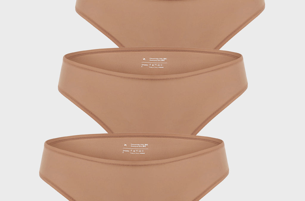 Women's Smooth High Cut Cheeky Briefs 3 Pack Gravel (3pack)