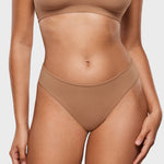 Women's Smooth High Cut Cheeky Briefs 3 Pack Gravel (3pack)