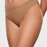 Women's Smooth High Cut Cheeky Briefs 3 Pack Gravel (3pack)