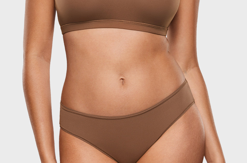 Women's Smooth High Cut Cheeky Briefs 3 Pack Sandalwood (3pack)