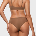 Women's Smooth High Cut Cheeky Briefs 3 Pack Sandalwood (3pack)