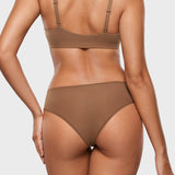 Women's Smooth High Cut Cheeky Briefs 3 Pack Sandalwood (3pack)