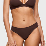 Women's Smooth High Cut Cheeky Briefs 3 Pack Hazelnut (3pack)