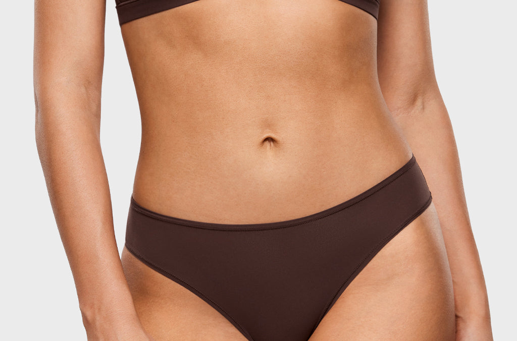 Women's Smooth High Cut Cheeky Briefs 3 Pack Hazelnut (3pack)