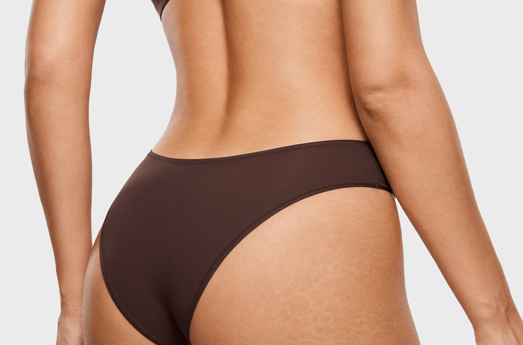 Women's Smooth High Cut Cheeky Briefs 3 Pack Hazelnut (3pack)