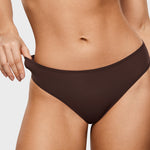 Women's Smooth High Cut Cheeky Briefs 3 Pack Hazelnut (3pack)