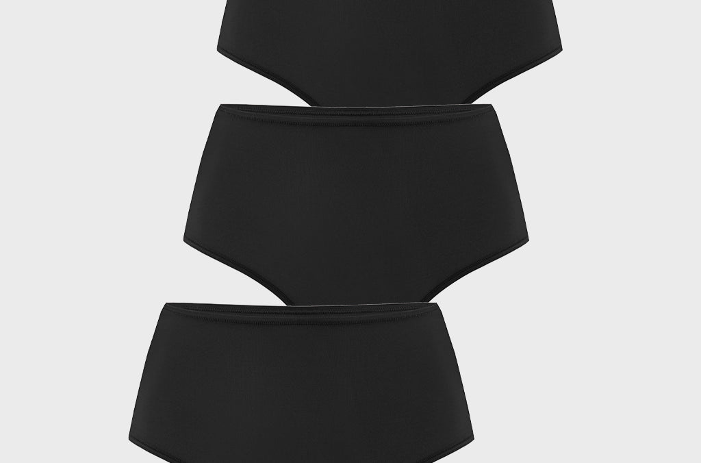 Women's Seamless High Rise Thongs 3 Pack Black 3pack