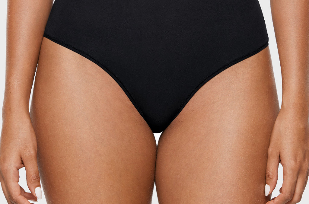 Women's Seamless High Rise Thongs 3 Pack Black 3pack