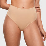 Women's Seamless High Rise Thongs 3 Pack Warm Beige (3pack)