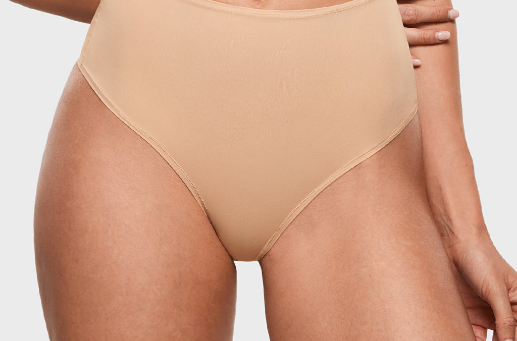 Women's Seamless High Rise Thongs 3 Pack Warm Beige (3pack)