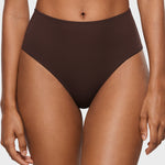 Women's Seamless High Rise Thongs 3 Pack Hazelnut (3pack)