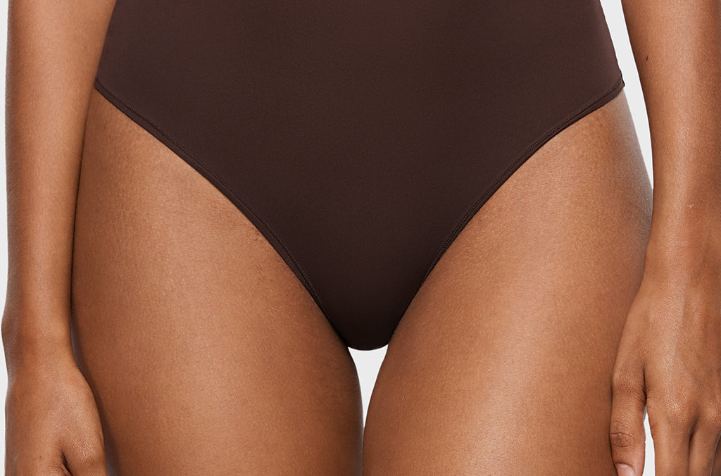 Women's Seamless High Rise Thongs 3 Pack Hazelnut (3pack)