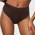 Women's Seamless High Rise Thongs 3 Pack Hazelnut (3pack)