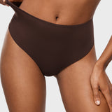 Women's Seamless High Rise Thongs 3 Pack Hazelnut (3pack)