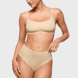 Women's Classic Mid Waist Full Briefs 3 Pack Light Oatmeal (3pack)