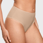 Women's Classic Mid Waist Full Briefs 3 Pack Wheat (3pack)