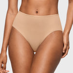 Women's Classic Mid Waist Full Briefs 3 Pack Warm Beige (3pack)