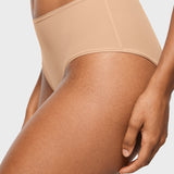 Women's Classic Mid Waist Full Briefs 3 Pack Warm Beige (3pack)