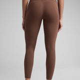 CRZ YOGA Women's Sleek Pocket Leggings 25” Coffee Brown