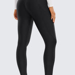 CRZ YOGA Women's Fleece Lined Leggings with Pockets 28'' Melanite